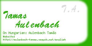 tamas aulenbach business card